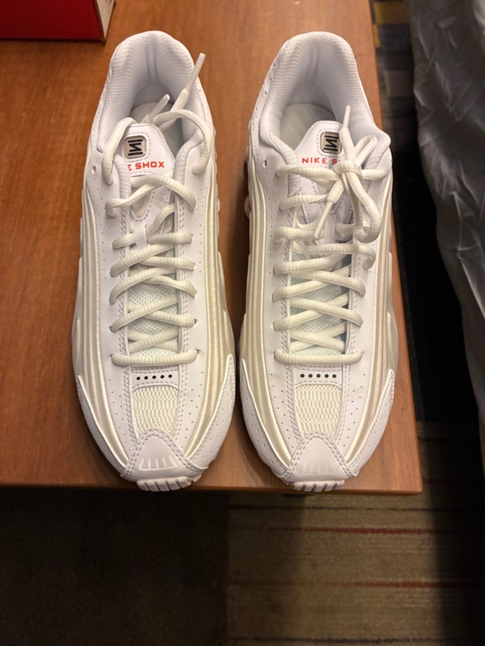 Nike Men’s White Shox Low-Top Sneakers